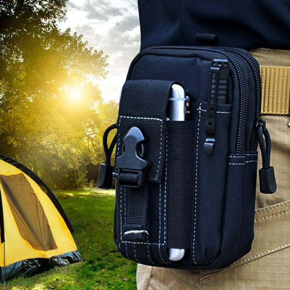 Outdoor Camping Hiking - Pochette tactique Molle pour ceinture, sac