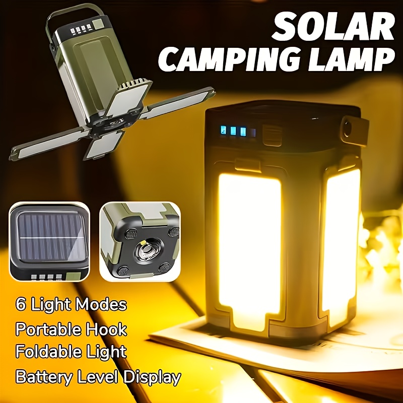 Outdoor Camping Light Portable - Lampe solaire portable de camping d'extérieur,