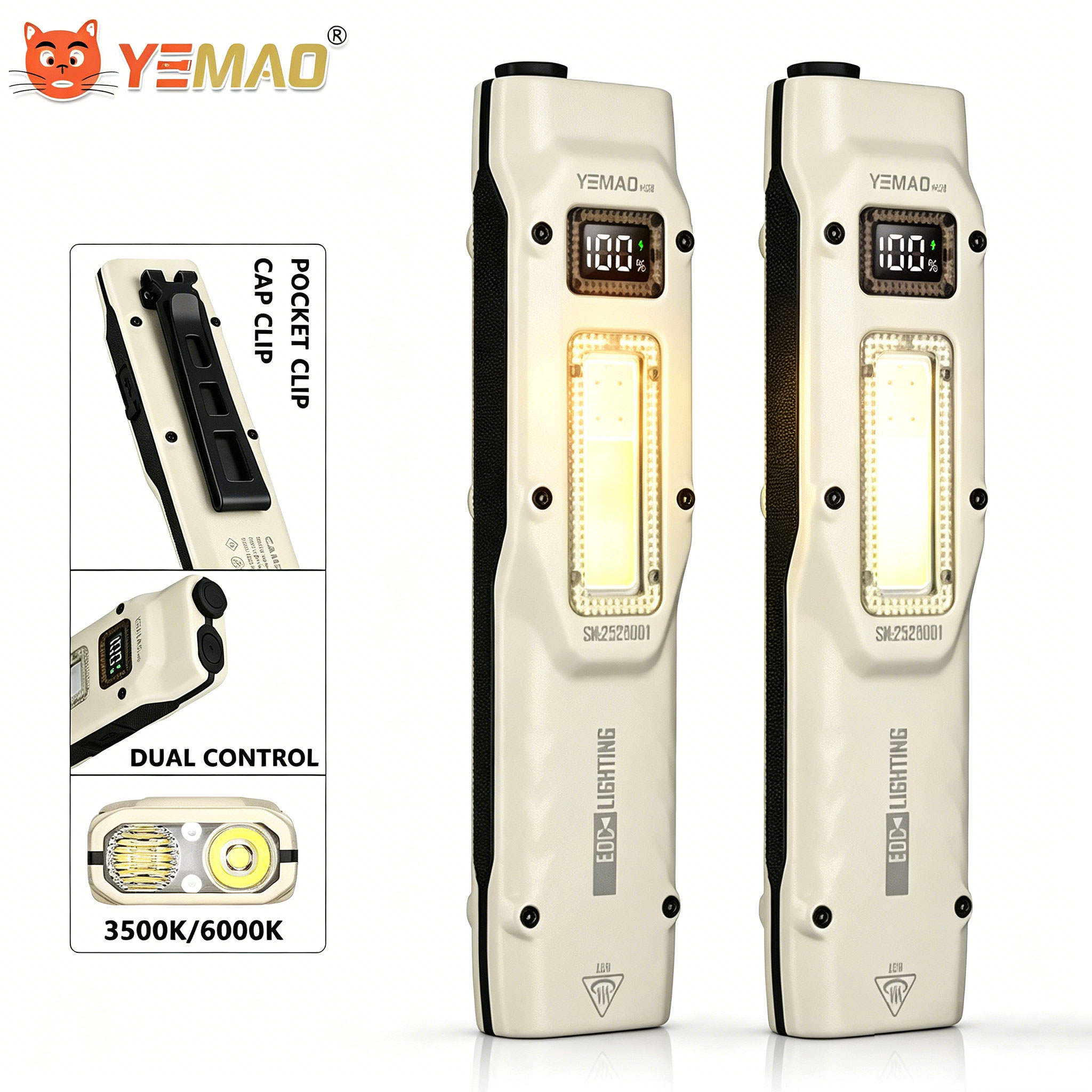 Outdoor Camping Light Portable - Portable 880LM YEMAO M28 Ultra-mince Tactique