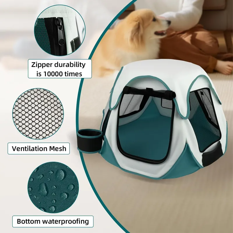 Outdoor Camping Dog Kennel - Cage de transport pliable portable pour