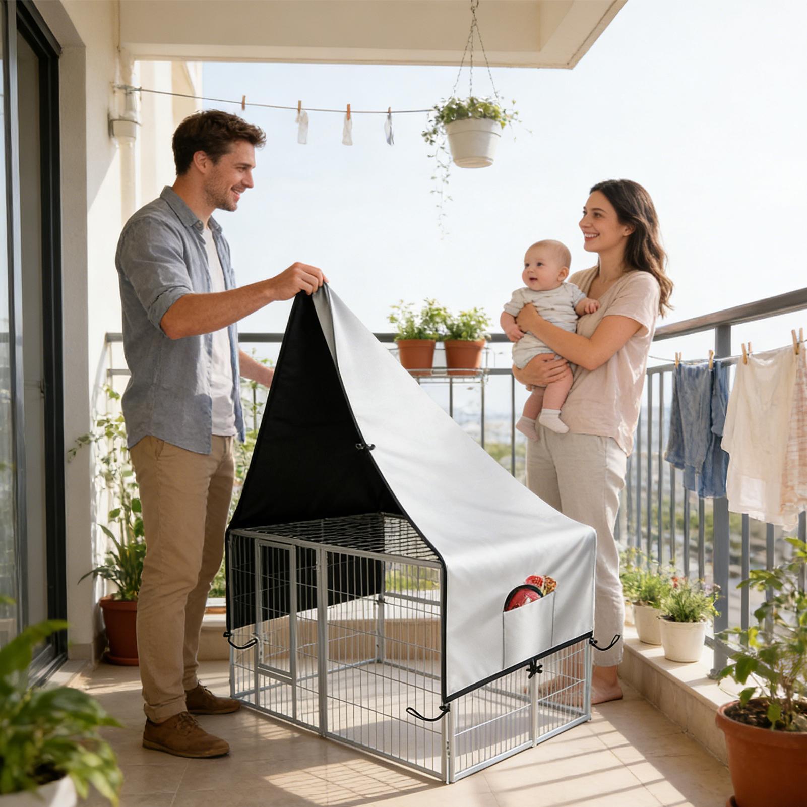 Housse de caisse 210D Oxford,  - Outdoor Camping Dog Kennel avis et prix