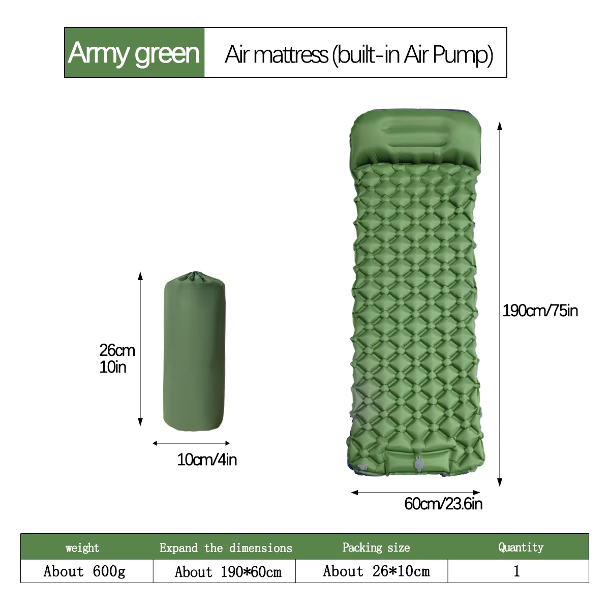 Matelas gonflable de Camping e - Outdoor Camping Hiking avis et prix