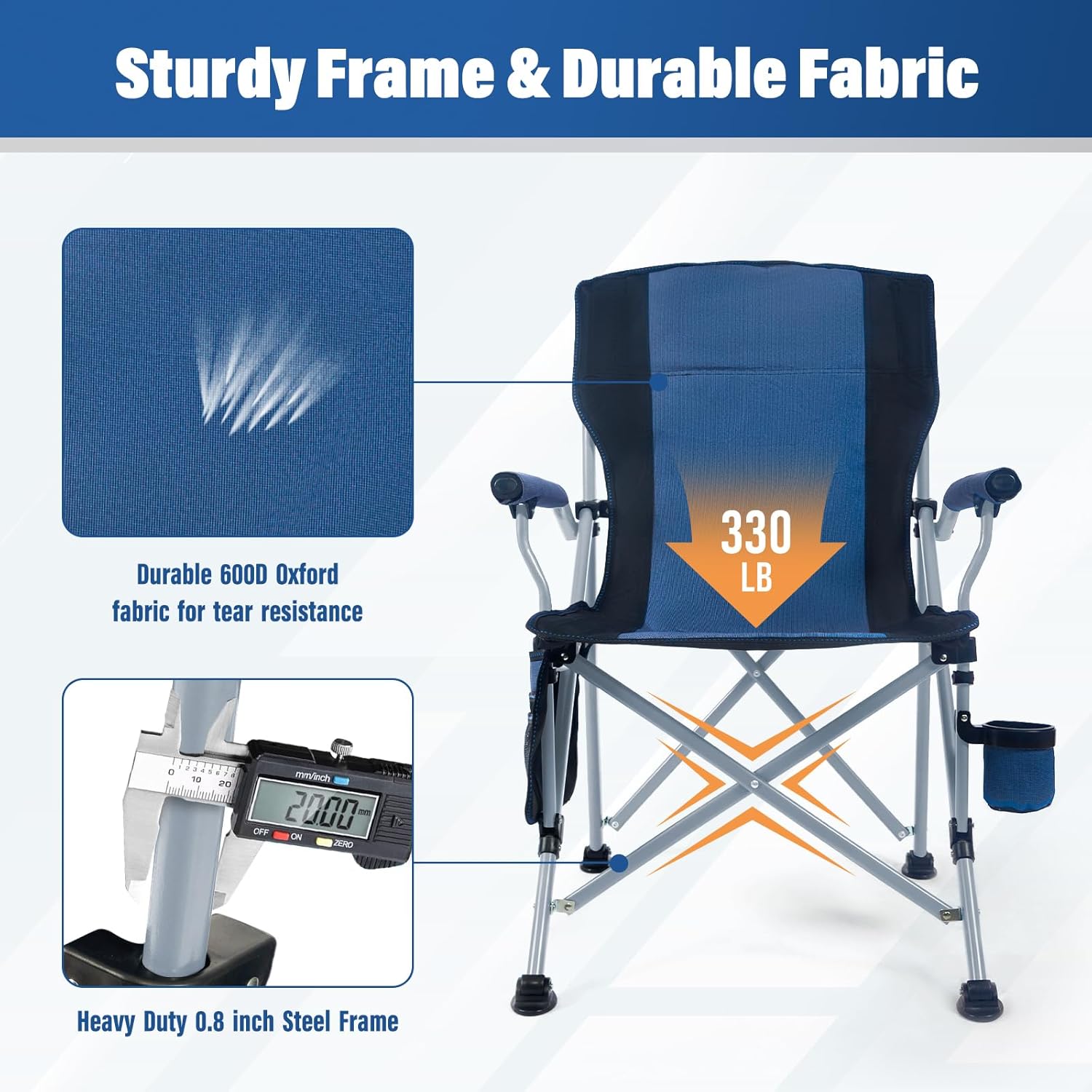 Chaise de camping pliable port - Outdoor Camping Hiking avis et prix