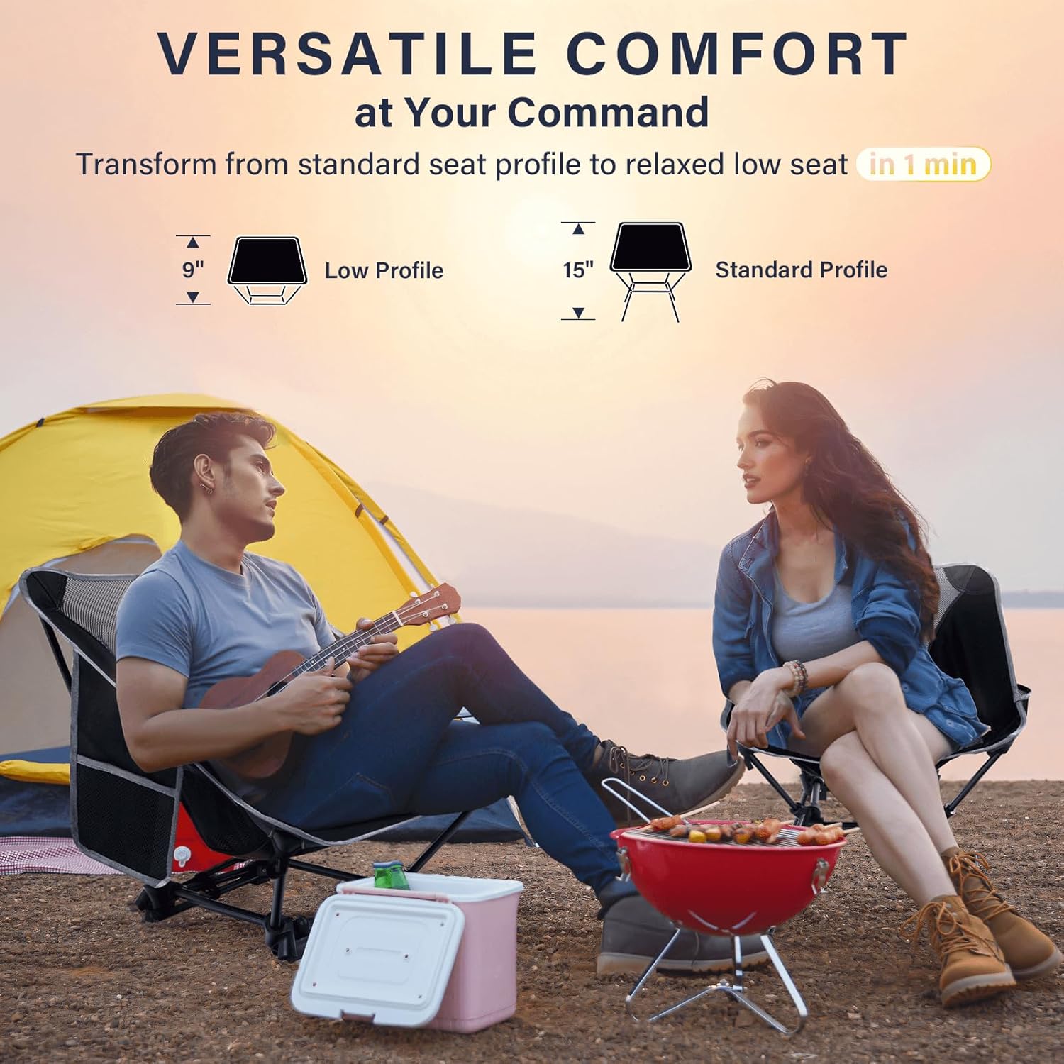 Chaise de camping légère, chai - Outdoor Camping Recliner Chairs avis et prix