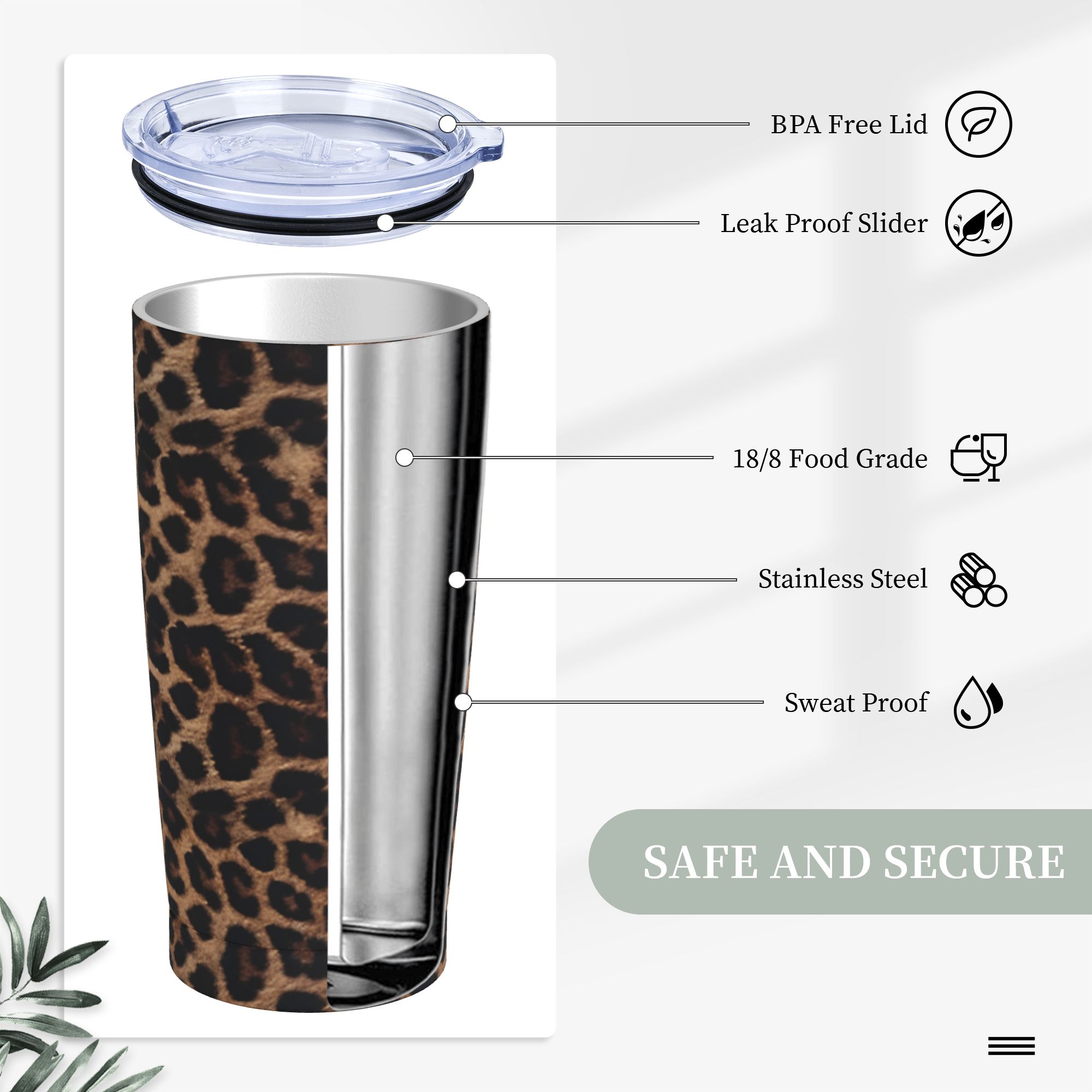 Gobelet isotherme à imprimé lé - Vacuum Insulated Flask avis et prix