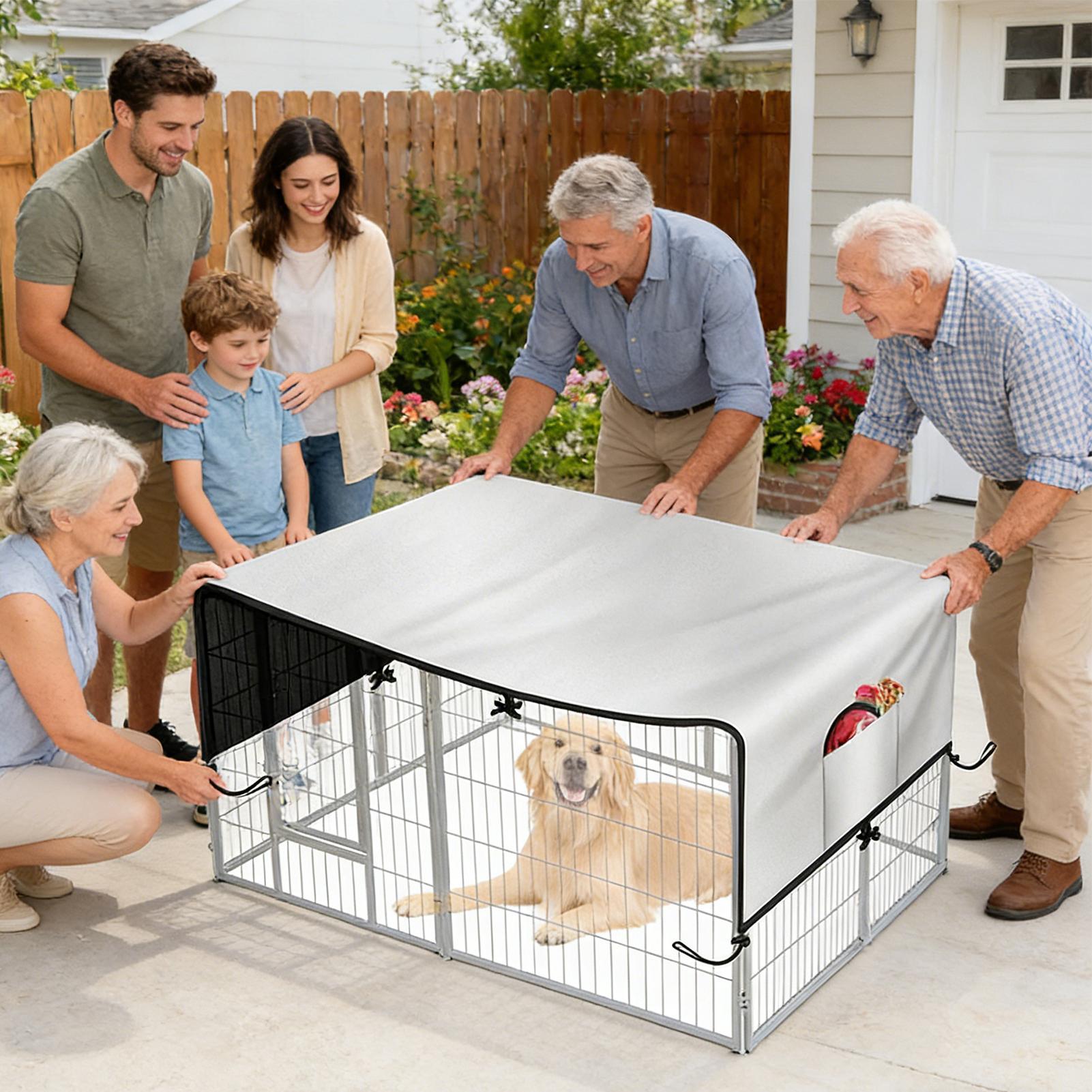 Couverture de caisse 210D Oxfo - Outdoor Camping Dog Kennel avis et prix