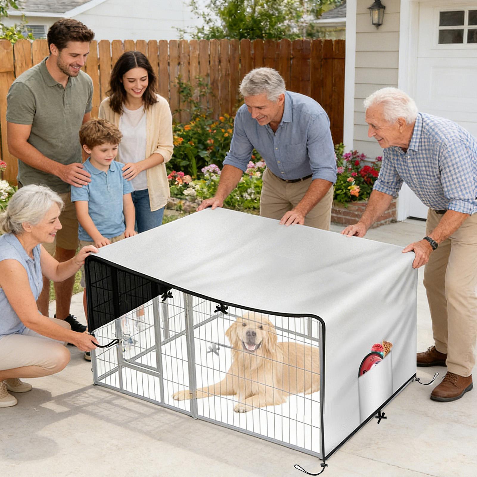 Couverture de caisse 210D Oxfo - Outdoor Camping Dog Kennel avis et prix