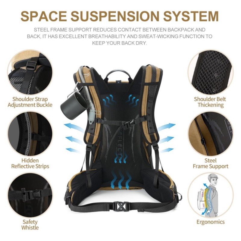 Grand sac à dos de randonnée i - Outdoor Camping Hiking avis et prix