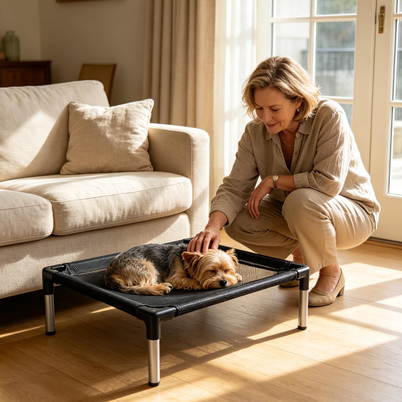 Lit surélevé pour chien en mai - Outdoor Camping Dog Bed avis et prix